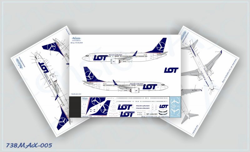 Декаль lot 737