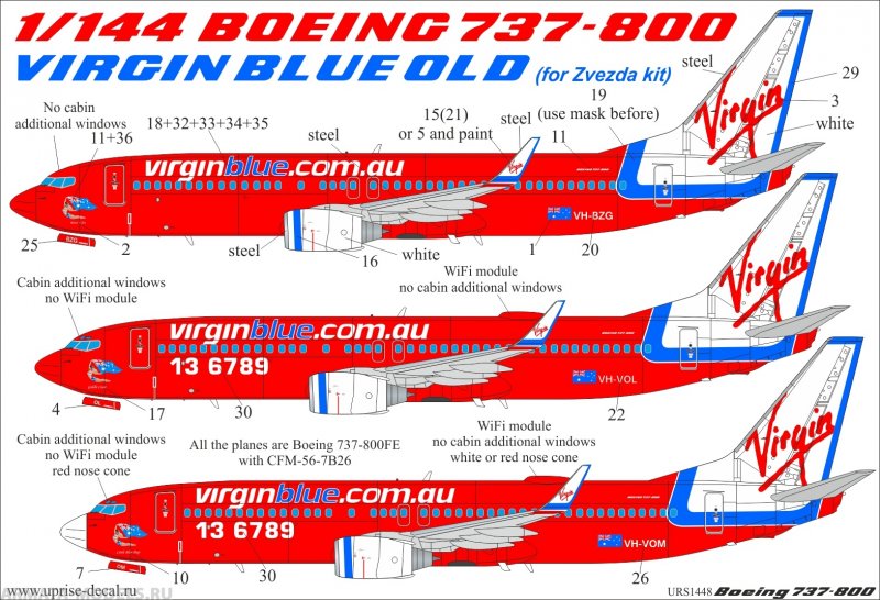 737-800 Virgin Blue old