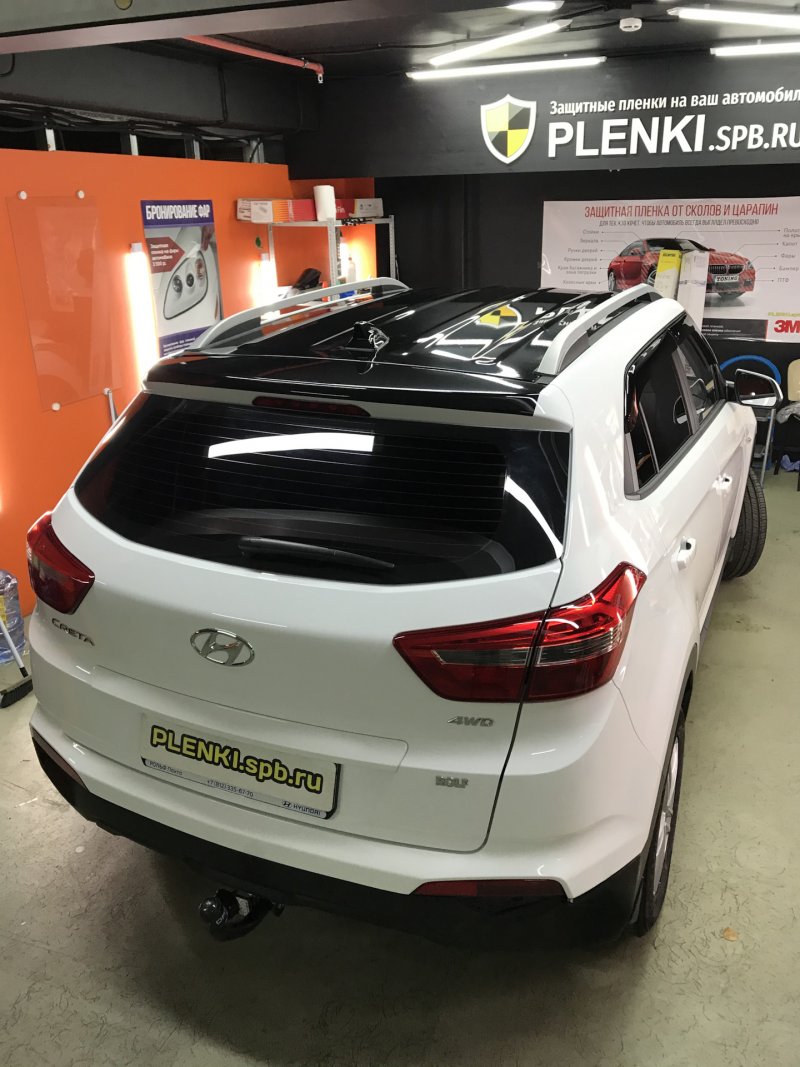 Hyundai Creta белая с черной крышей
