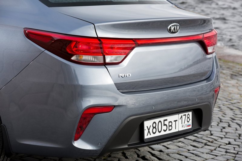 Kia Rio 2018 сзади