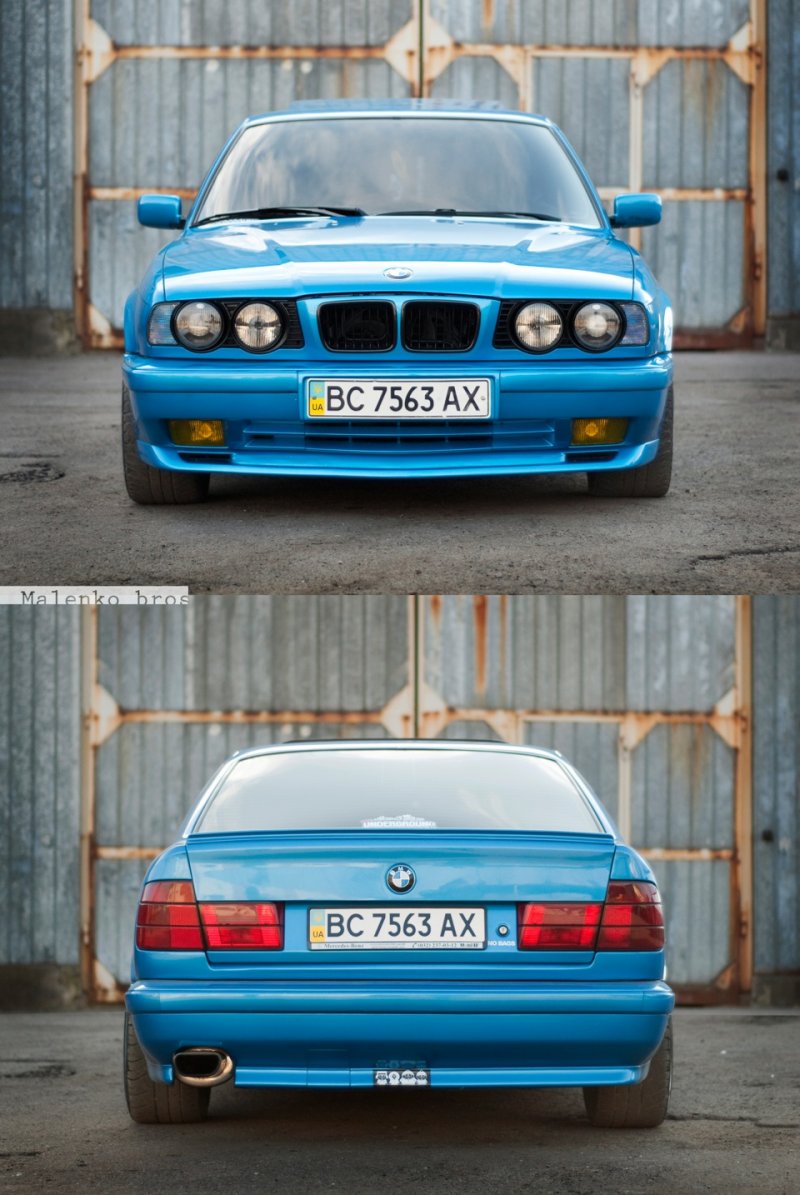 BMW e34 Atlantis Blu