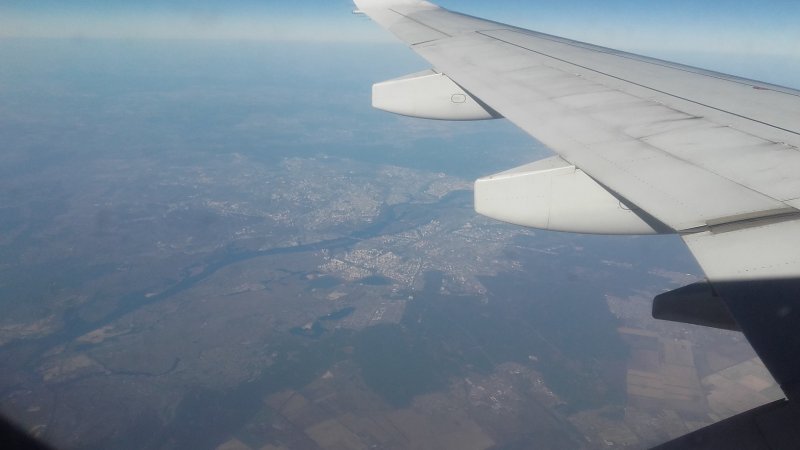 Самолет над Пулково
