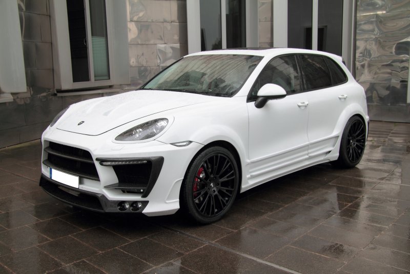 Porsche Cayenne Turbo белый