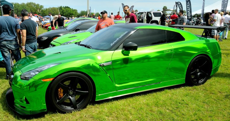 Nissan gt r 35 лаймовый