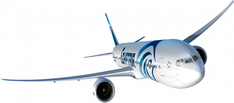 Боинг 737 на белом фоне