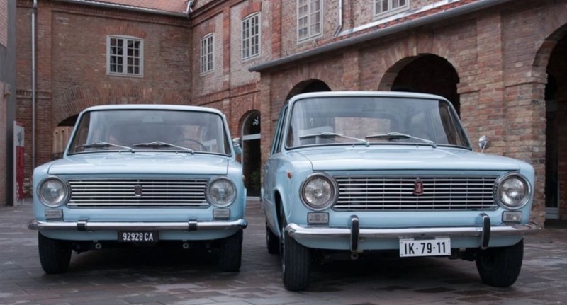 Fiat 124 и ВАЗ 2101
