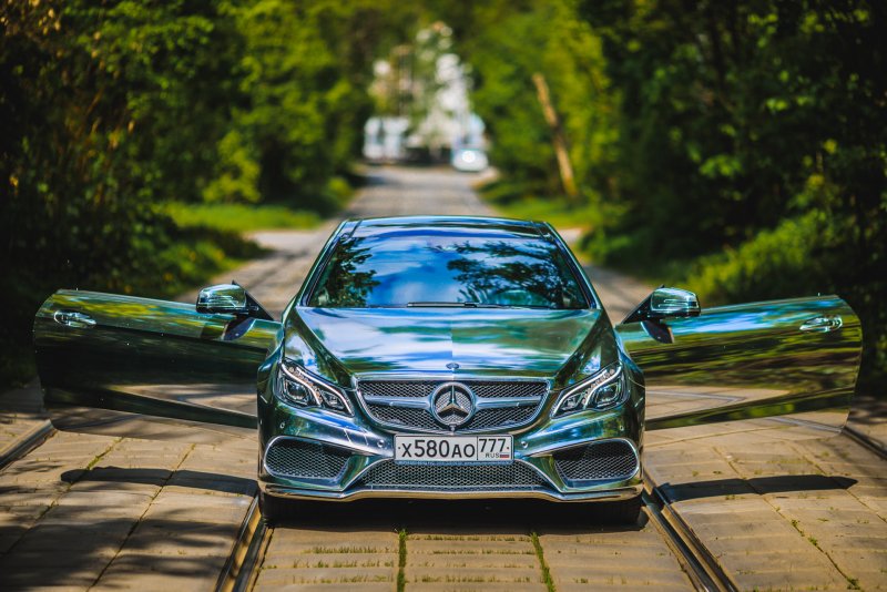 Mercedes e Coupe хром