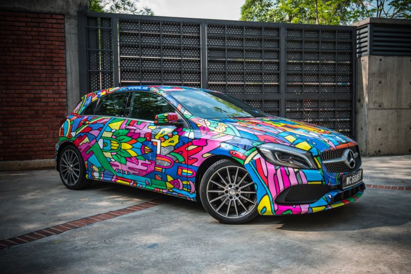 Mercedes Benz a45 Wrap Design