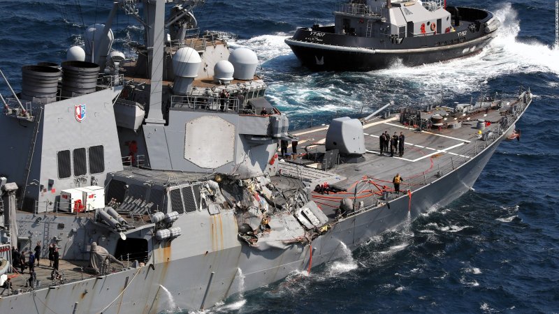 Пожар в ВМС США USS Bonhomme Richard