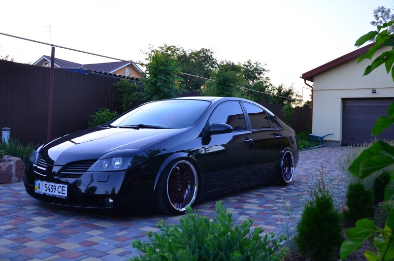 Nissan primera p12 черный тонированный