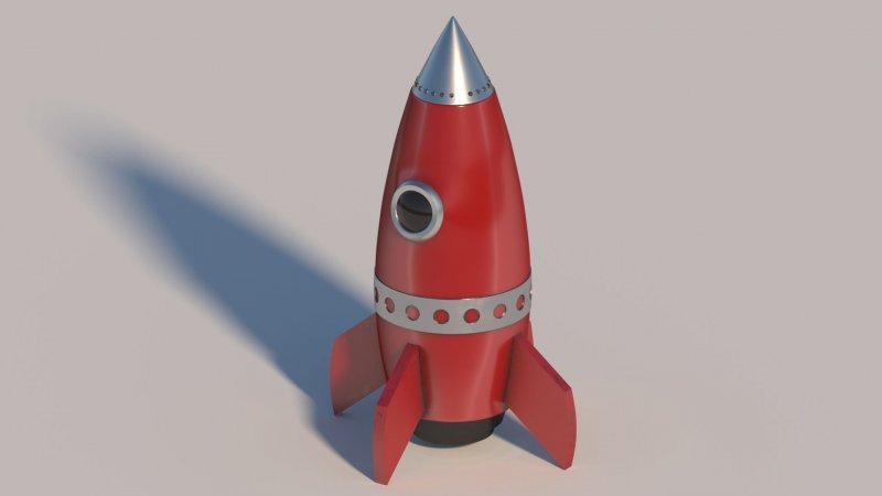 Ракета 3d модель