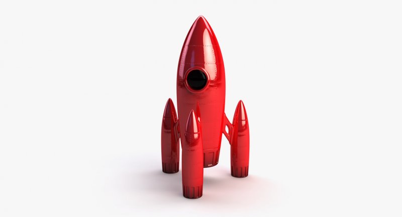 Ракета в 3d моделька