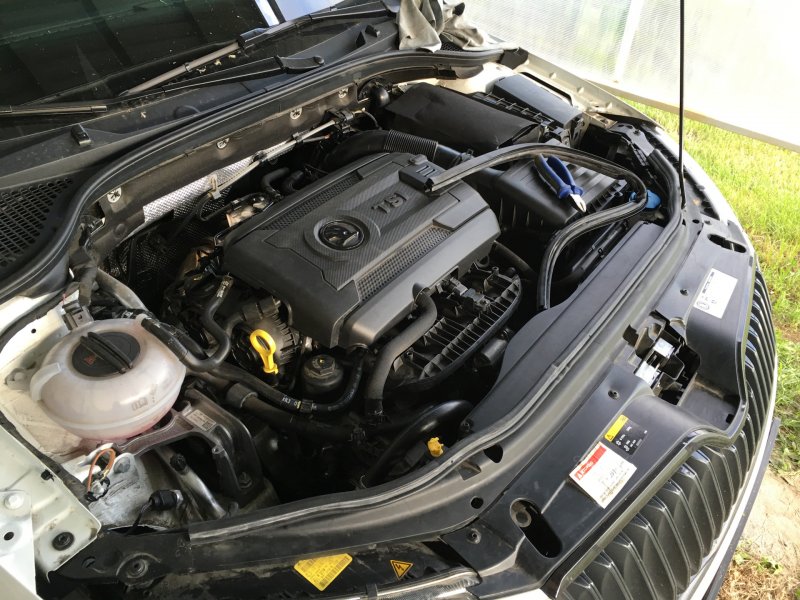 Подкапотка Octavia a7 1.8