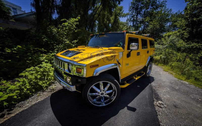 Hummer h2 желтый