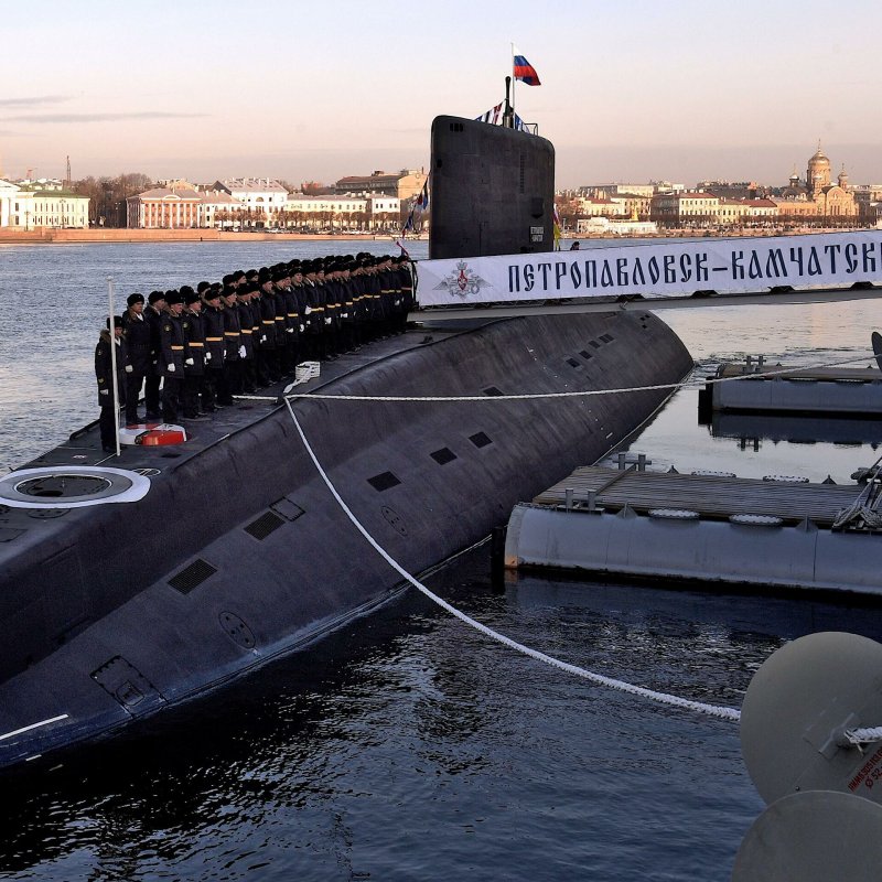 Советская подводная лодка в центре Милана