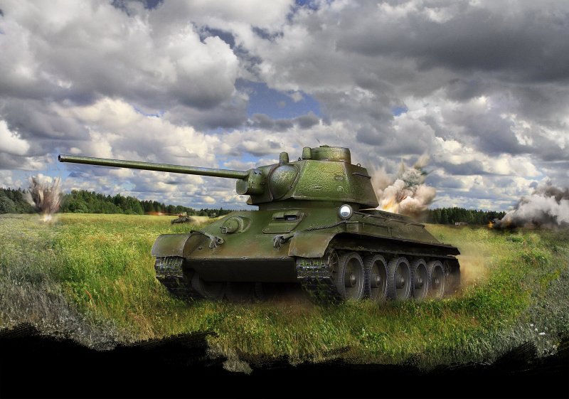 Танк т34 WOT