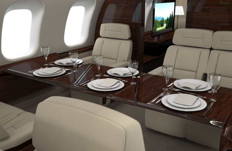 Bombardier Global 7000 интерьер