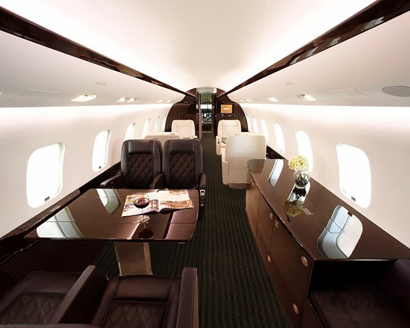 Bombardier Global 7000 салон