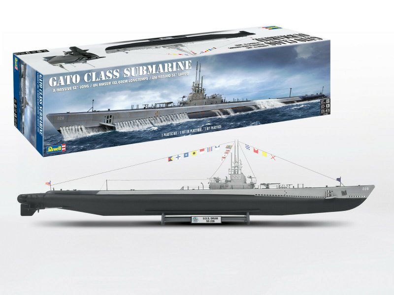 Американская подводная лодка типа Гато Revell, 1/72