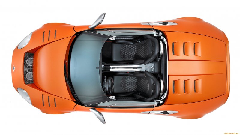 Ferrari 458 Italia вид сверху