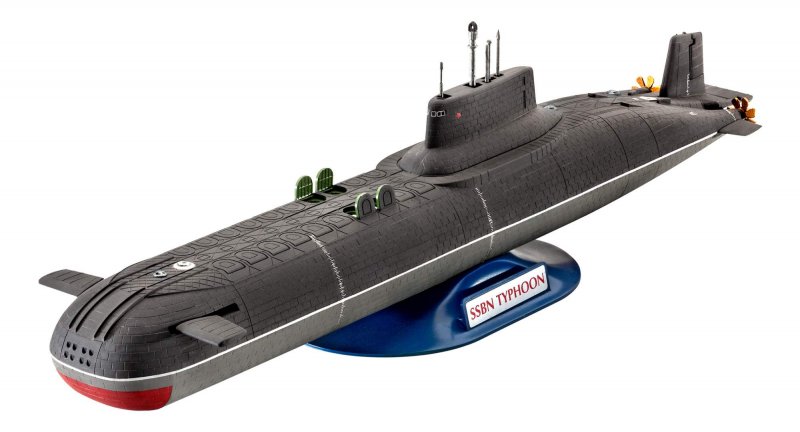Сборная модель Revell Soviet Submarine Typhoon class (05138) 1:400