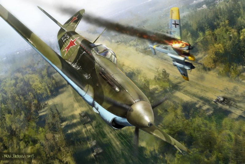 Як-1б истребитель