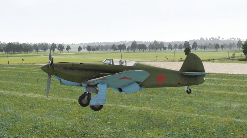 Советский истребитель "як-1б"