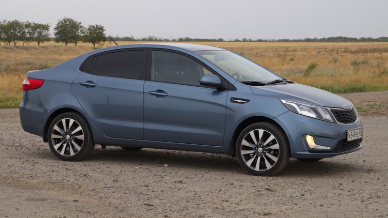 Киа Рио 3 голубая