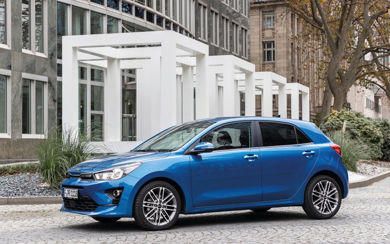 Киа Рио 2020 голубой