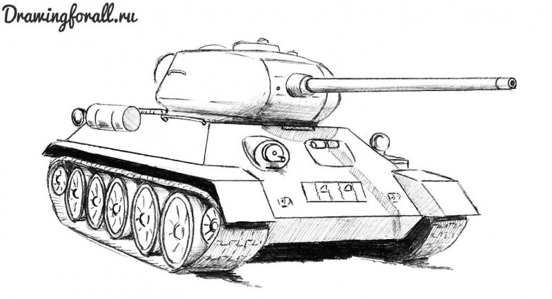 Рисунок танка т 34 85