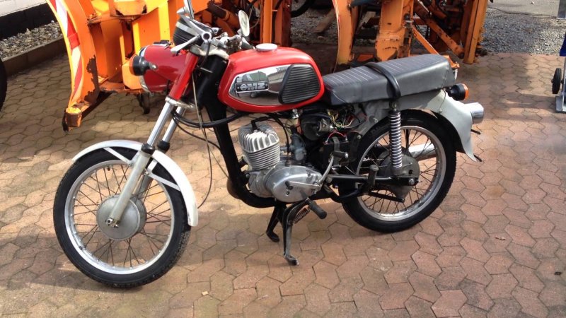 Немецкий полукроссовый мотоцикл MZ 125