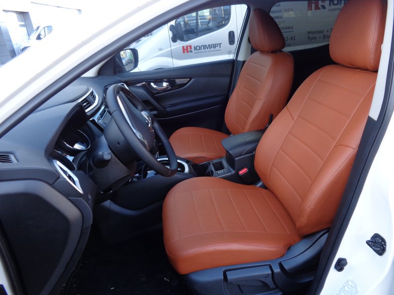Nissan Qashqai j10 чехлы экокожа