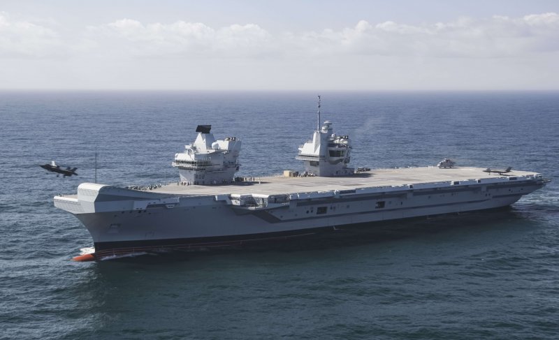 Флагмана британских ВМС Queen Elizabeth