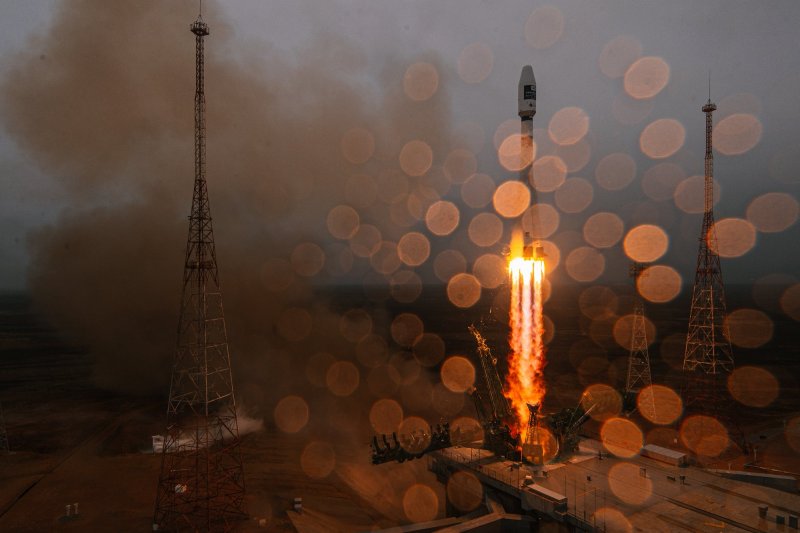 Пуск ракеты-носителя «Союз-2.1а» с МС С Байконура