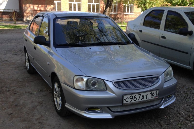 Губа бампера Hyundai Accent от Круза
