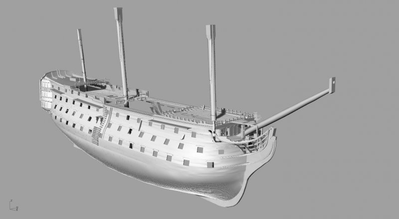 HMS Victory модель 3d Max