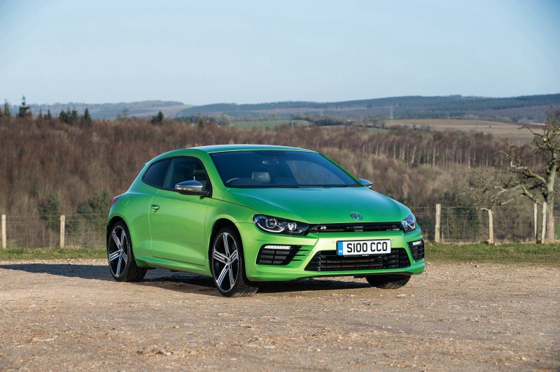 Volkswagen Scirocco r зеленый