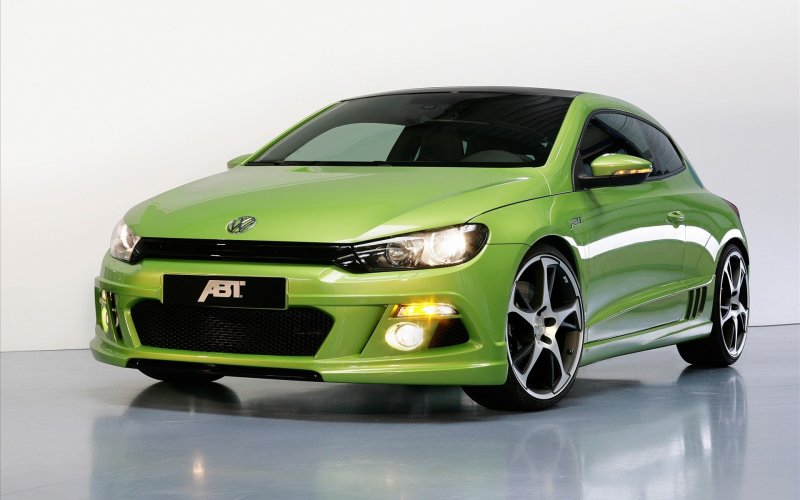 Volkswagen Сирокко зеленый