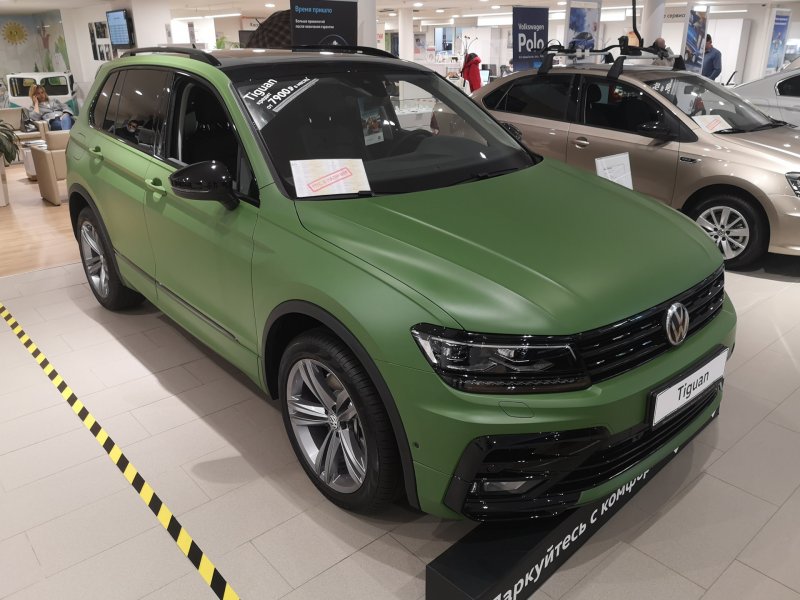Volkswagen Сирокко зеленый