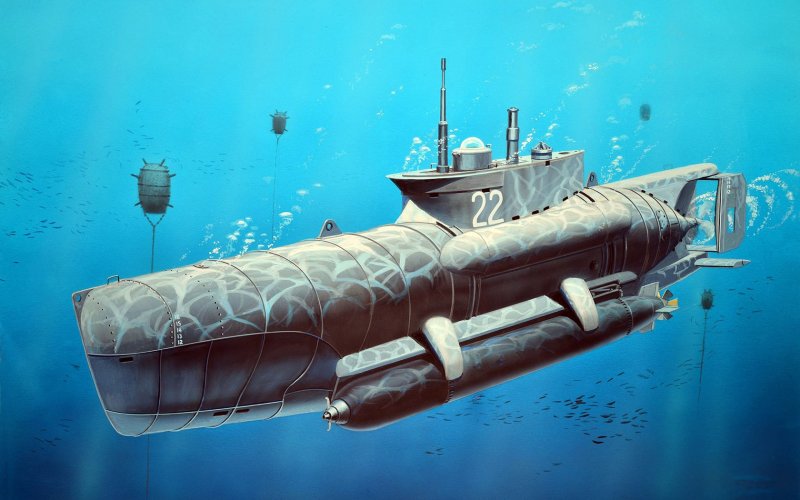 Подводная лодка Зеехунд модель