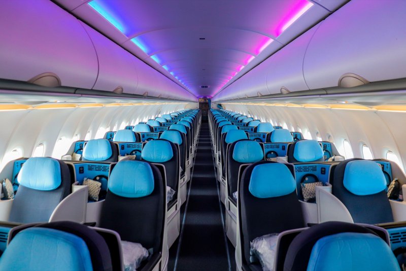 Airbus a321 салон