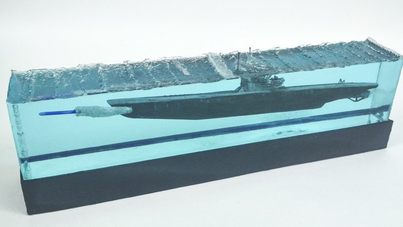 Диорама эпоксидная смола подводная лодка