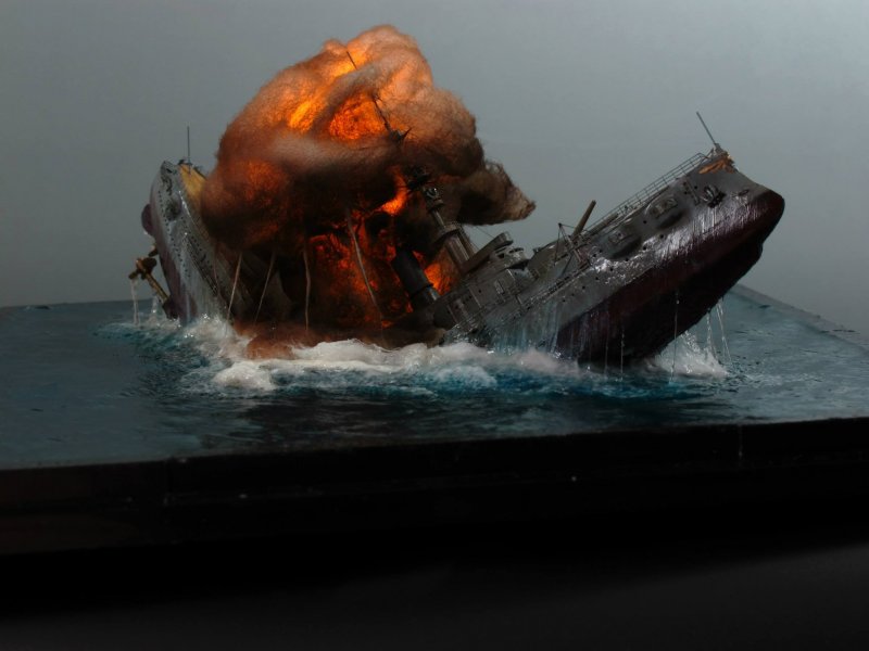 Диорама морской бой