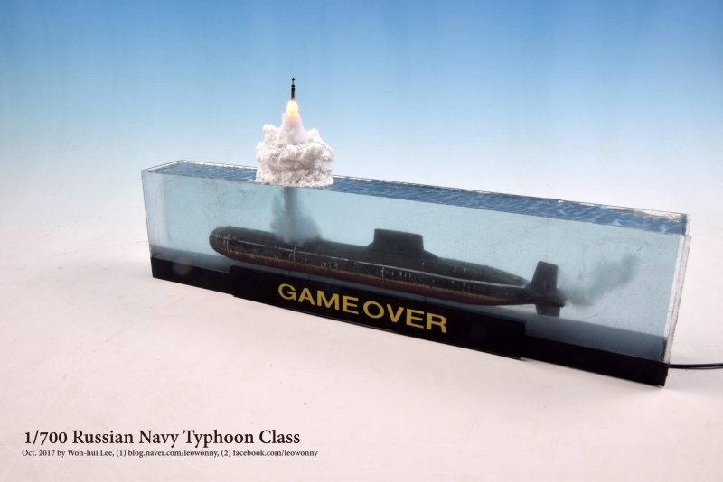 Диорама подводная лодка в смоле