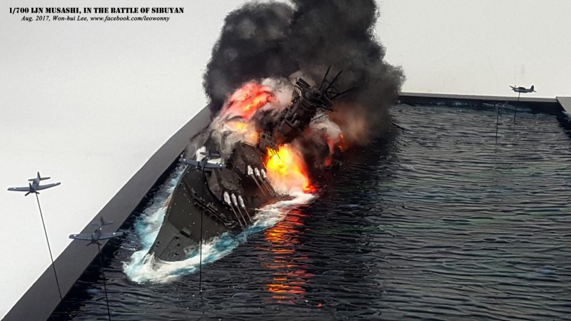 Диорама взрыв подводной лодки