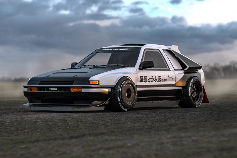 Обои на телефон toyota ae86