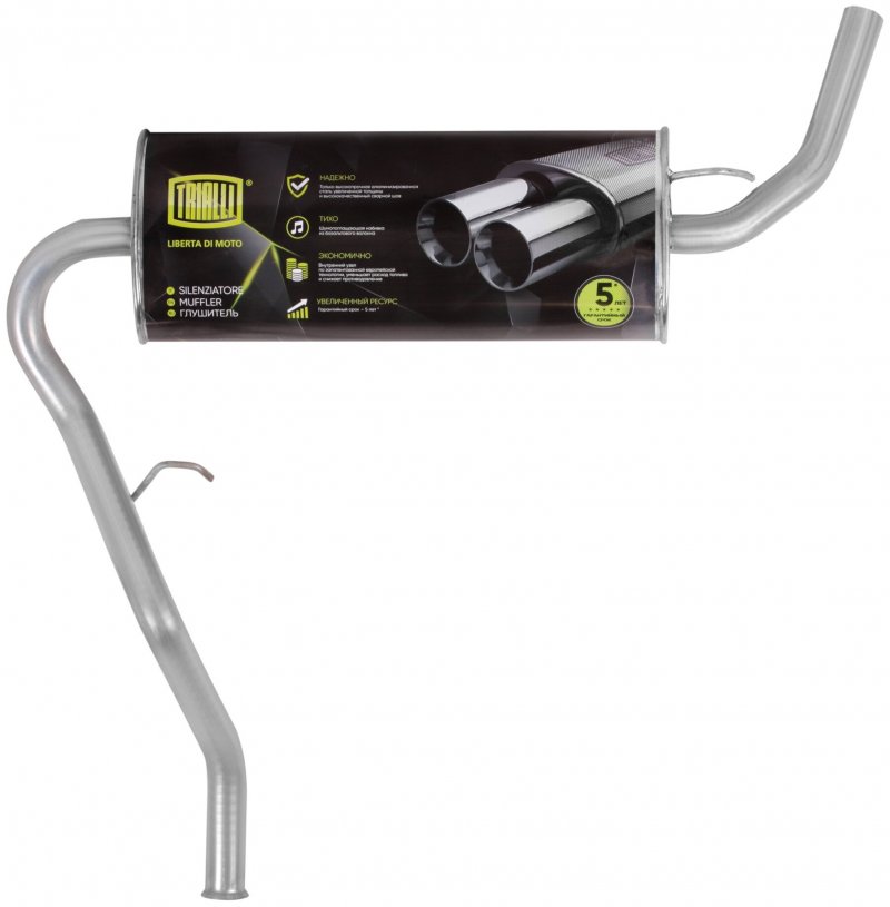 Emm 0506 TRIALLI глушитель осн Chevrolet lanos 97-