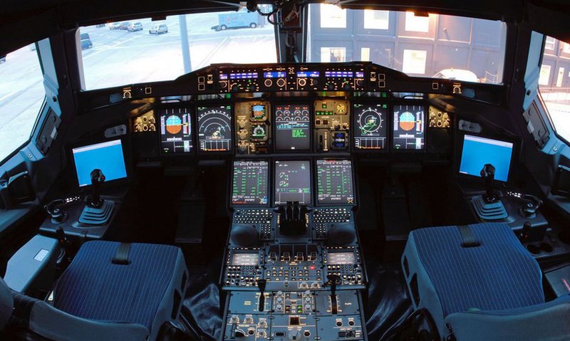 Боинг 737-800 вид из кабины