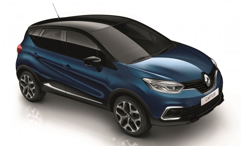 Renault Captur синий с черной крышей
