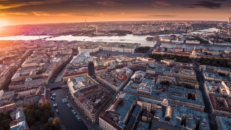 Коломна Санкт Петербург с высоты птичьего полета